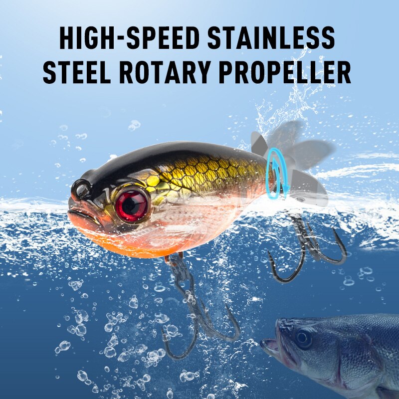 Kingdom Cánh Quạt Topwater Pop - đánh giá và giá Fishing Lure Soft Plastic