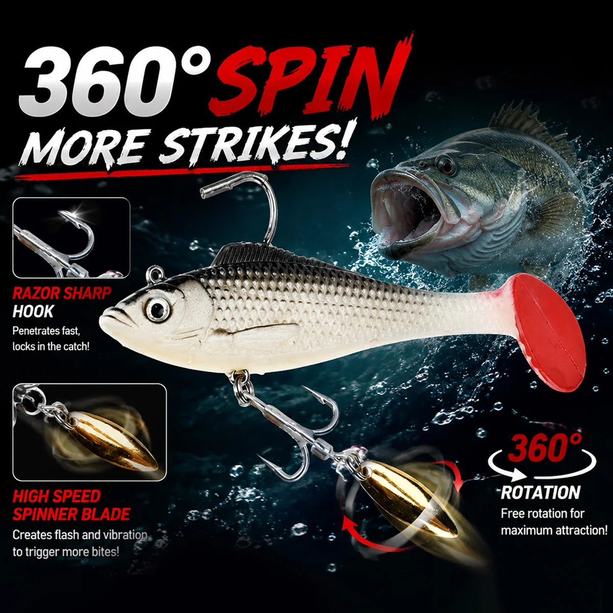 MEREDITH Spinning Lure 10cm 12 - đánh giá và giá Fishing Lure Blade Bait