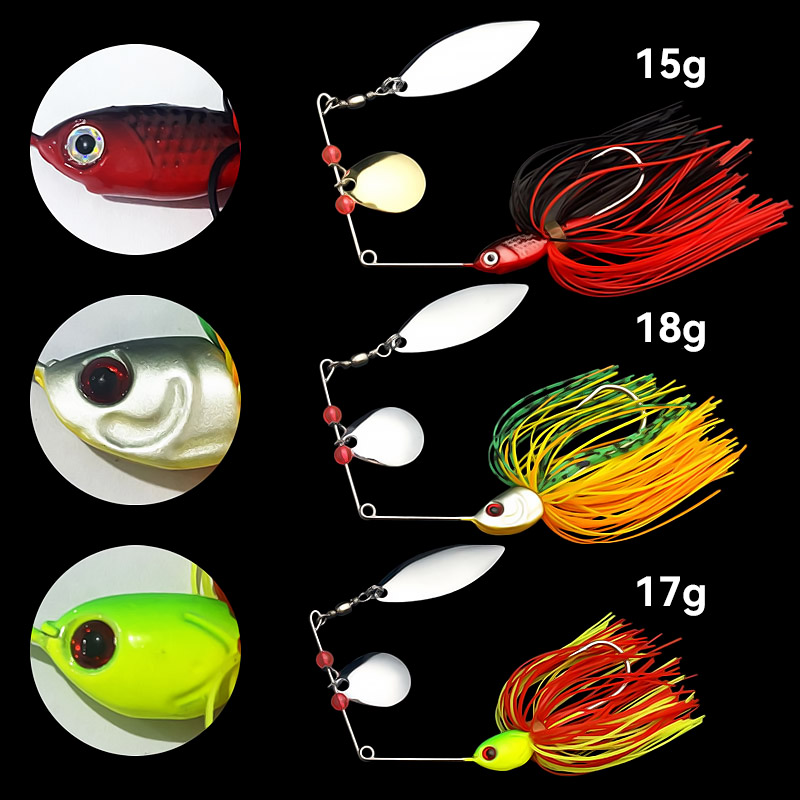 Bazooka 15g 18g Spinnerbait Fi - đánh giá và giá Fishing Lure Buzzbait